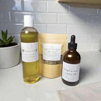 Lymph & Tone Castor Oil Infusion Kit