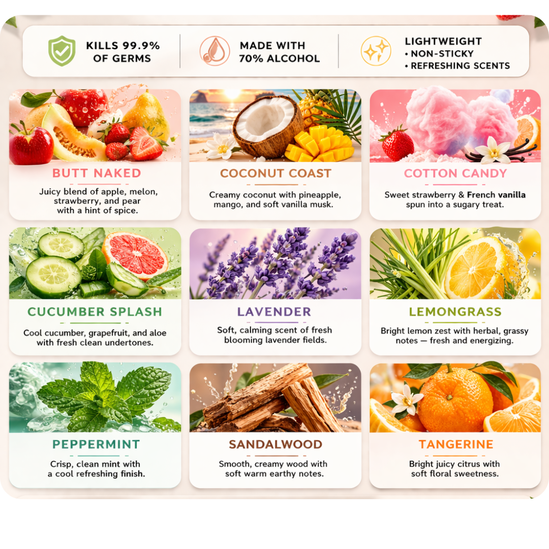 10 FOR $10 Pocket Hand Sanitizers (10ml) Refillable